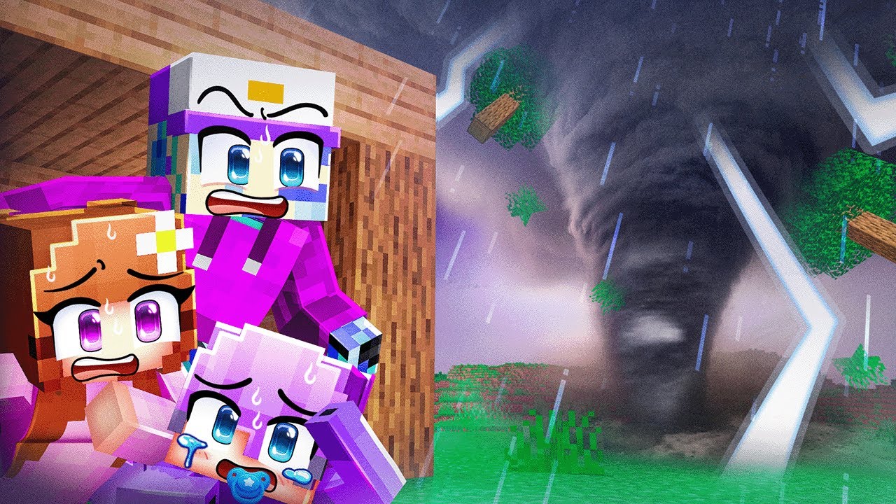 Мы пережили самый смертоносный ТОРНАДО в Minecraft!
