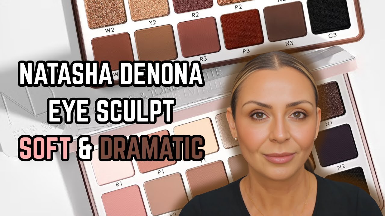 👀 Мягкие и драматичные палетки теней для век Natasha Denona | Лицо целиком Natasha | Свотчи и сра...