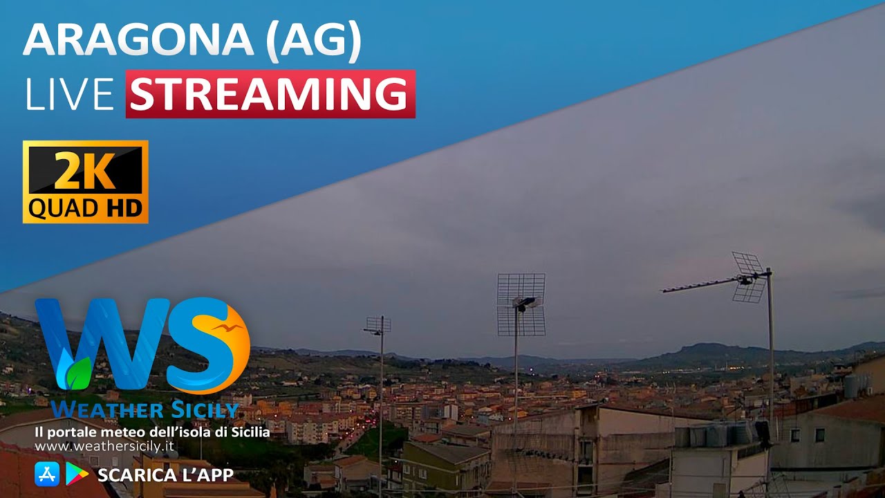 🔴 Aragona live webcam - Panoramica Sud-Est