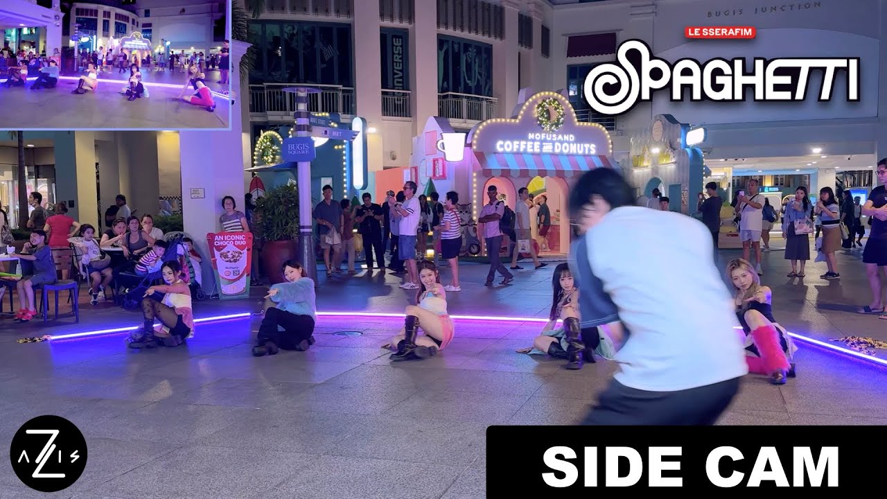 [KPOP IN PUBLIC / SIDE CAM] LE SSERAFIM(르세라핌) 'SPAGHETTI' | DANCE COVER | Z-AXIS FROM SINGAPORE