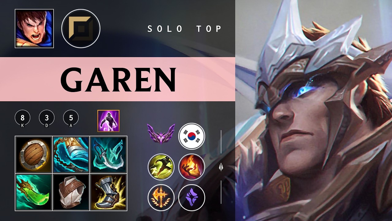 Garen Top vs Malphite - KR Master Patch 26.04