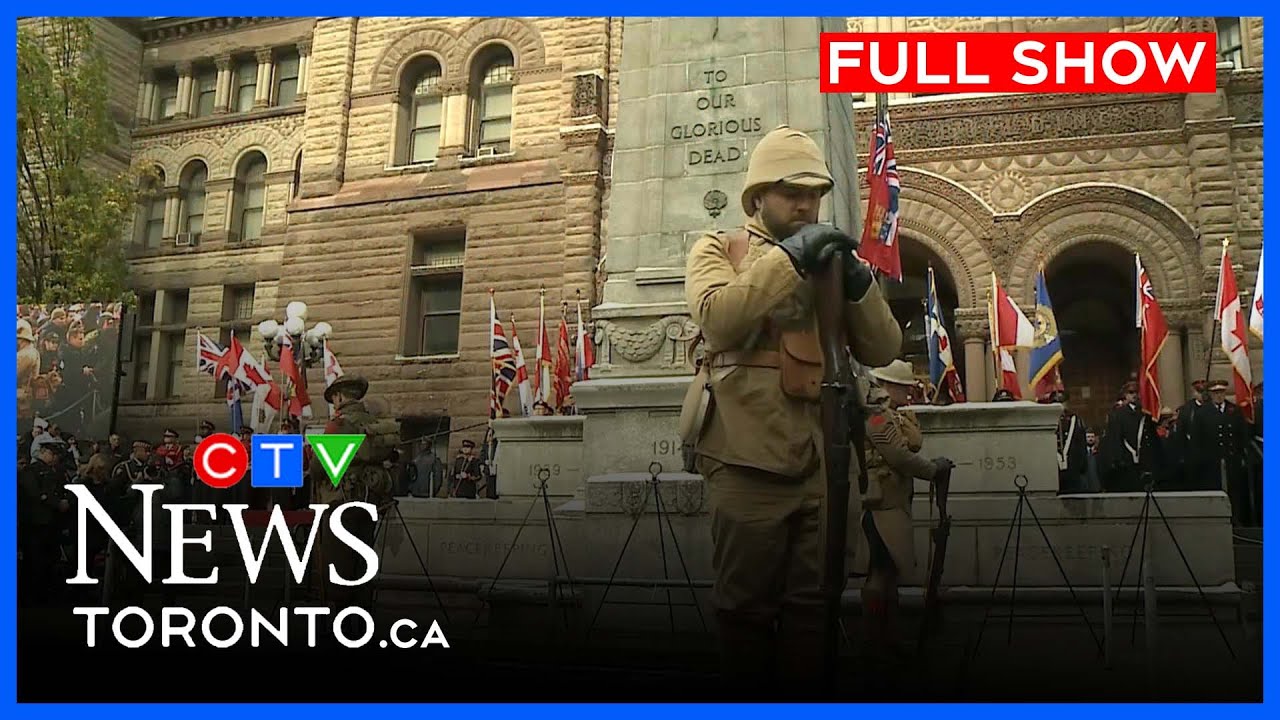 Hundreds gather outside Old City Hall for Remembrance Day | CTV News Toronto at Six for Nov. 11 2025