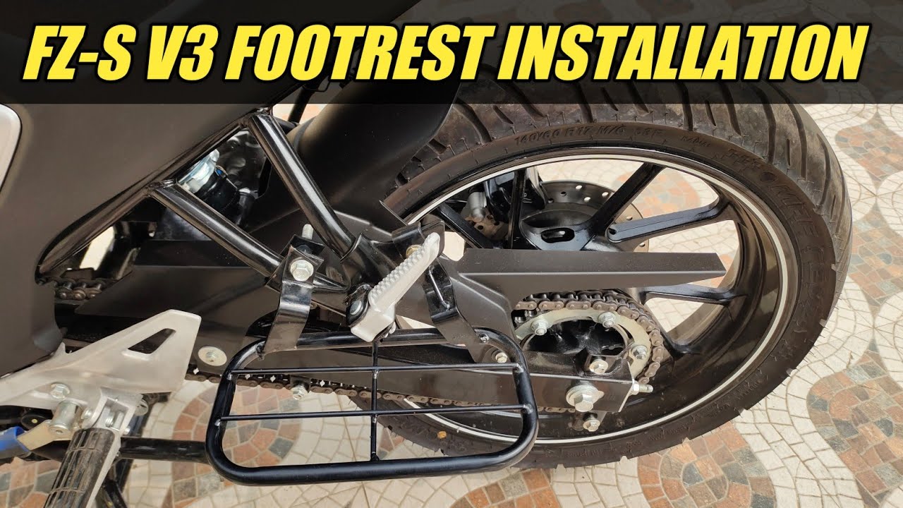 Yamaha FZ-S V3 / V4 Footrest Unboxing and Installation. #fzsv3bs6 #yamahafzsv3 #fzsv3modified