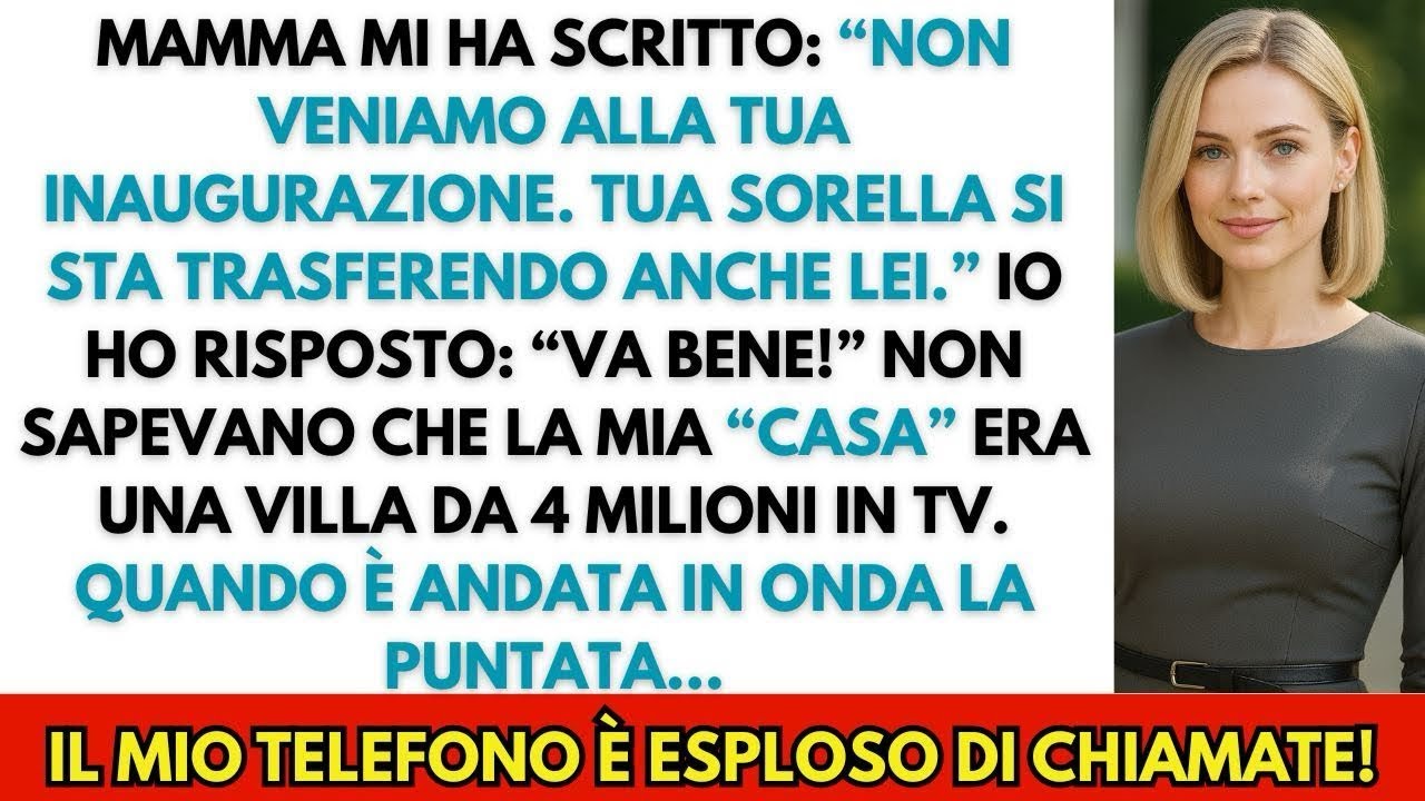 I miei genitori non sono venuti alla festa  Poi hanno scoperto chi era nella mia villa da 4M…