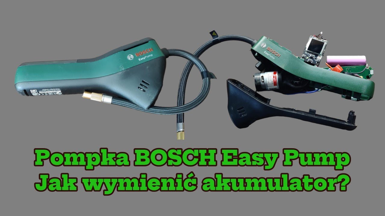 Pompka BOSCH Easy Pump. Jak wymienić akumulator?