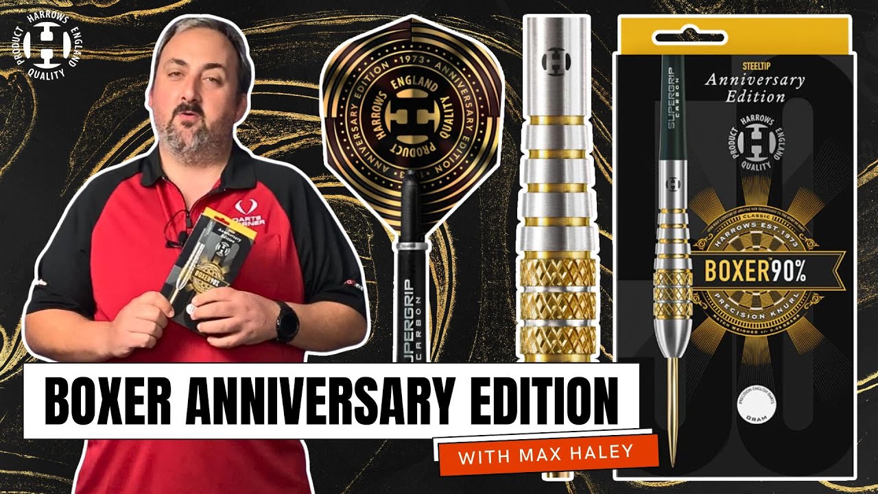 BOXER BOMB 50TH ANNIVERSARY HARROWS DARTS REVIEW WITH MAX HALEY