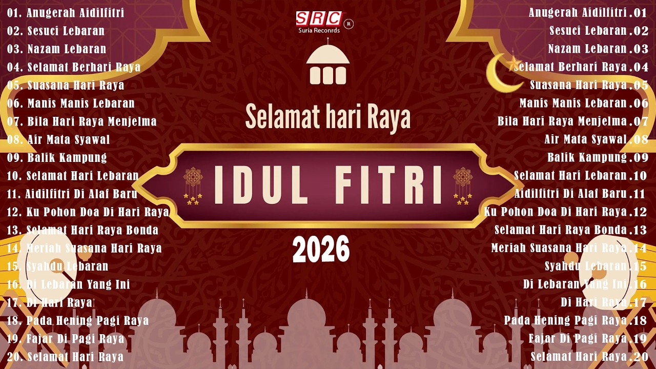 Lagu Raya Aidilfitri Terbaik 2026 🌙 Selamat Hari Raya Aidilfitri | Suasana Raya Penuh Kenangan