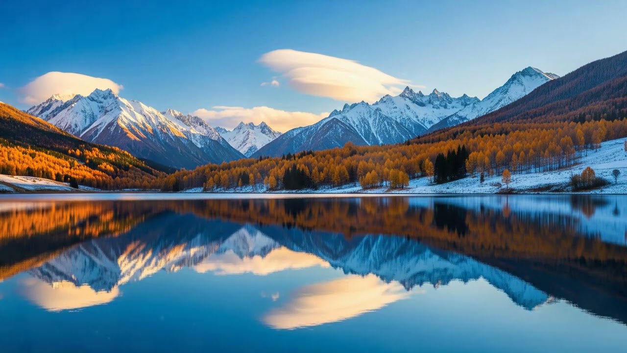 Majestic Reflections: A Tranquil Alpine Wonderland