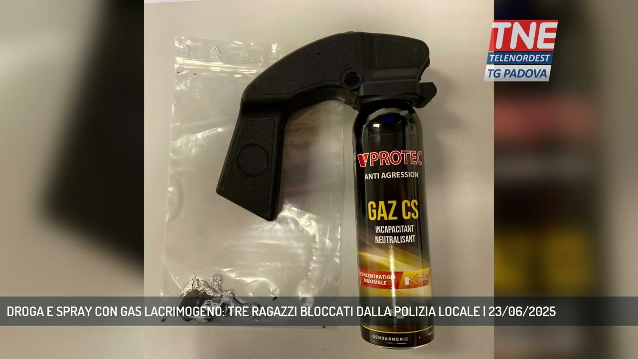 DROGA E SPRAY CON GAS LACRIMOGENO: TRE RAGAZZI BLOCCATI DALLA POLIZIA LOCALE | 23/06/2025