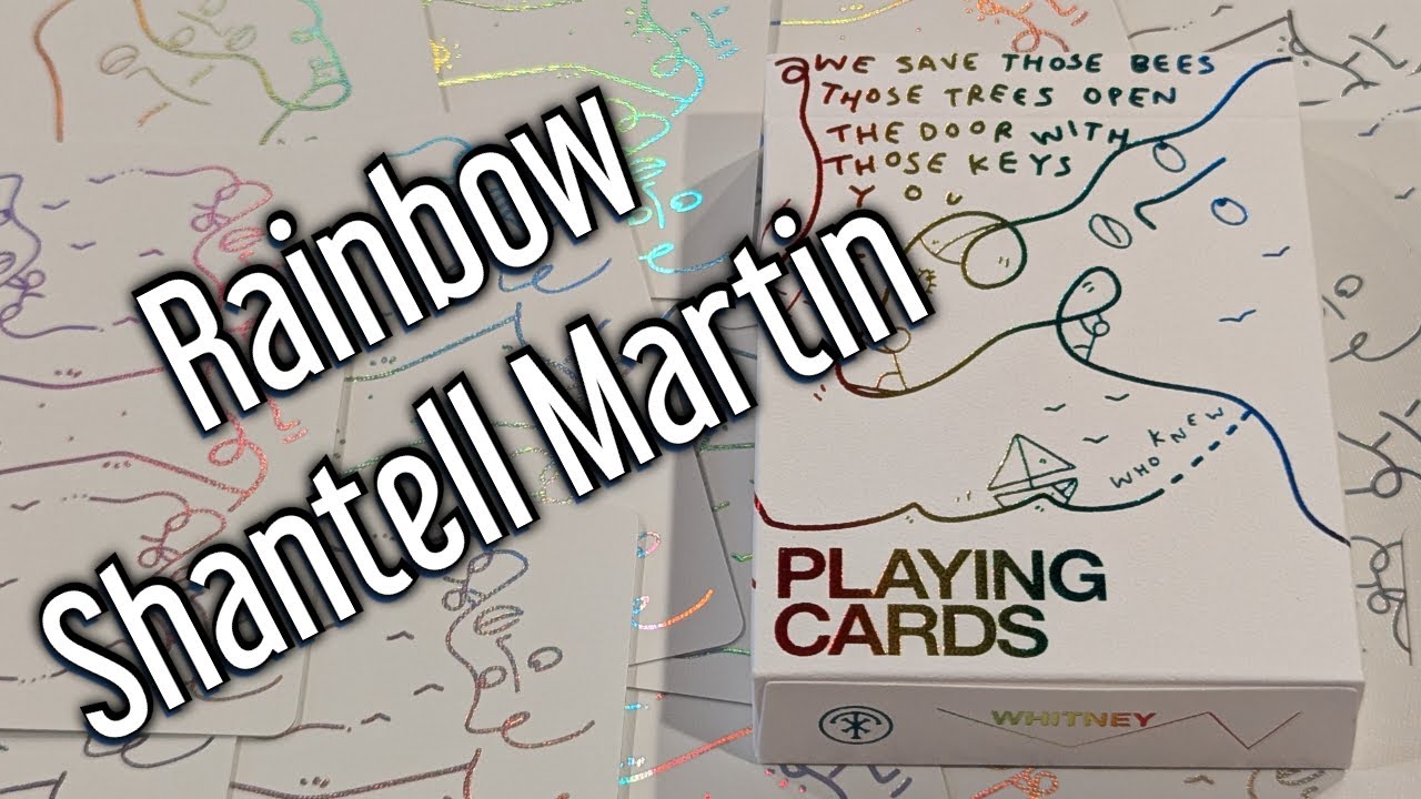Daily deck review day 610 - Rainbow holographic Shantell Martin playing cards by Theory11
