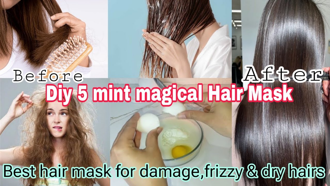 Best hair mask for damage, frizzy &dry hairs/Summer special hair mask/Glam with Fiza #glamwithfiza