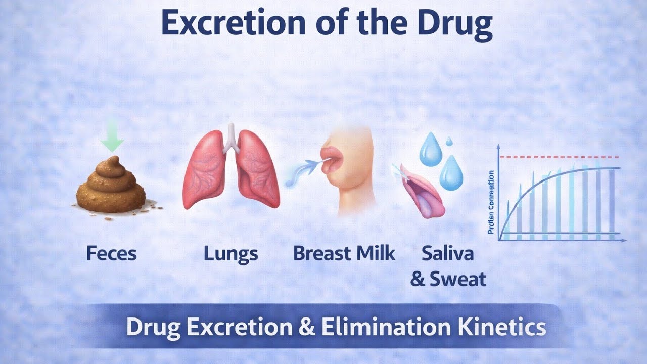 Excretion of the drug by Dr.Rashid Iqbal MBBS MD #Pharmacokinetics#DrugExcretion