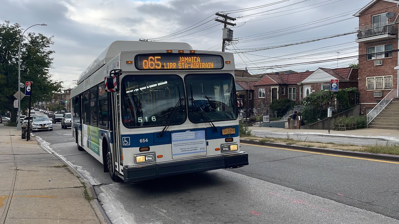 MTA Bus 654 - 2013 New Flyer C40LF Ride Along on Route Q65 in Queens, NYC