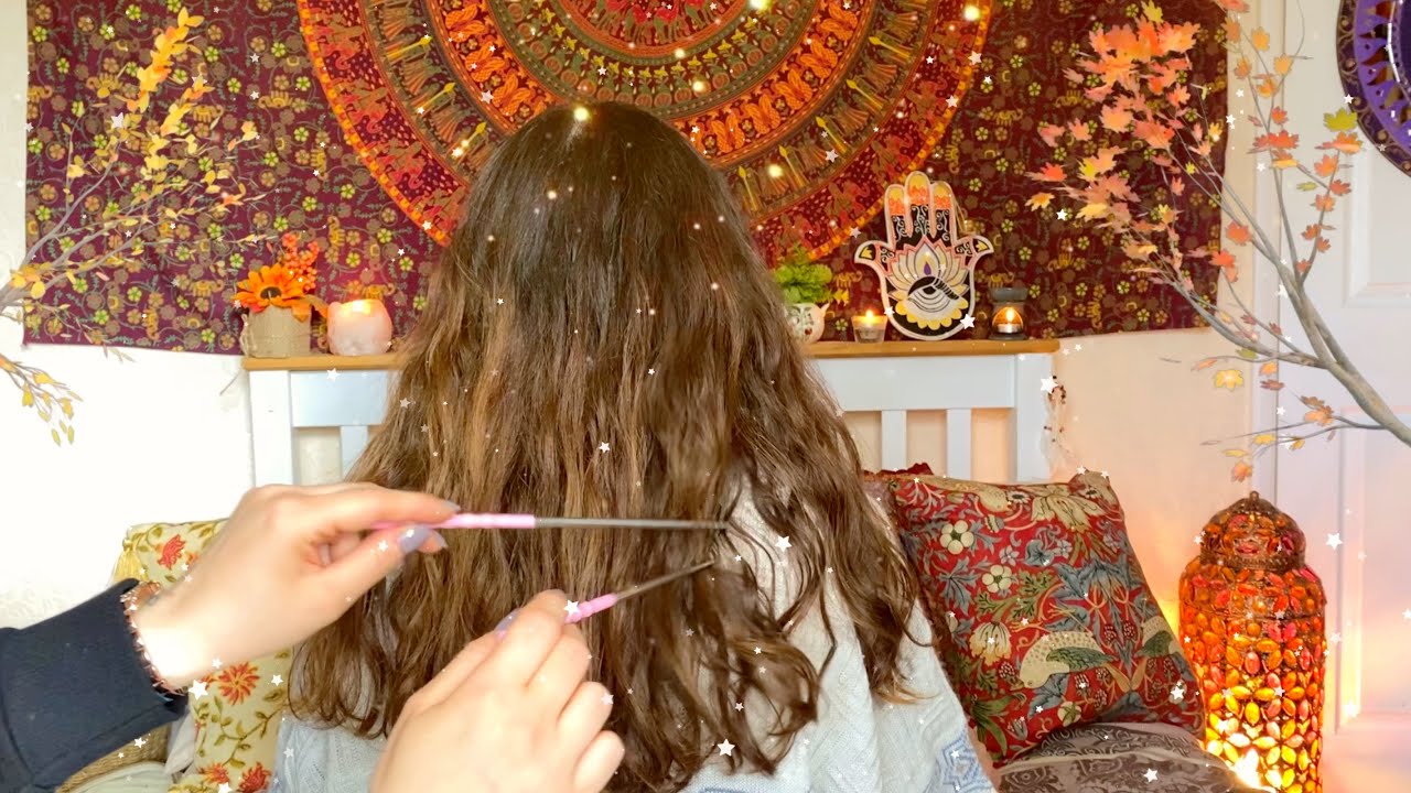 🌊 ASMR ~ Soft & Delicate Hair Play ~ Parting & Separating ~ Ocean & Water Sounds ~ Relax & Chill 🌊