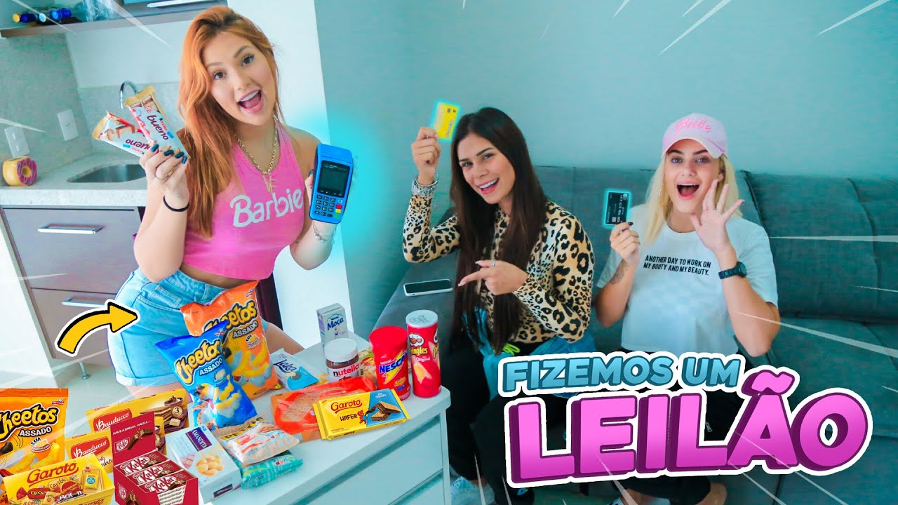 FIZ UM LEILÃO DE COMIDA COM AS MENINAS!!! (ANA MOSCONI E LAIS BIANCHESSI)