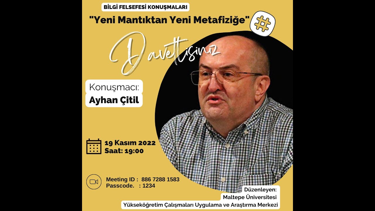 Yeni Mantıktan Yeni Metafiziğe, Ayhan Çitil
