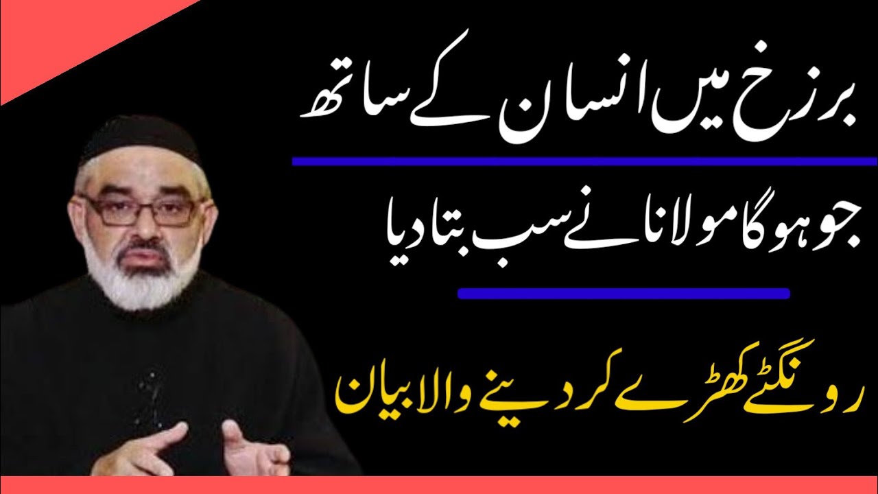 Barzakh Mai Insan Kay Saath Jo Hoga Sab Bata Diya..!! Maulana Ali Murtaza Zaidi