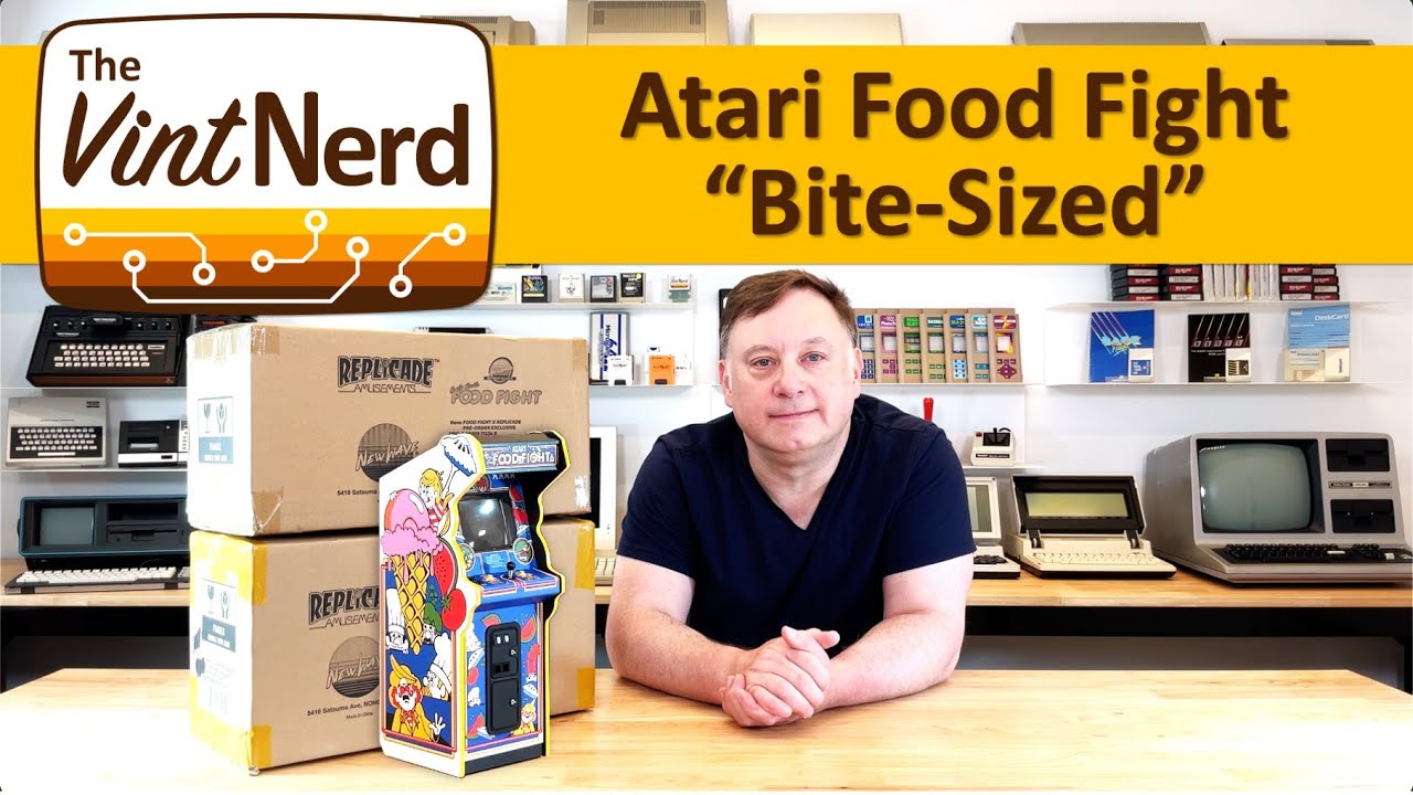 Replicade Atari FOOD FIGHT! 🍔 🍗 🥧