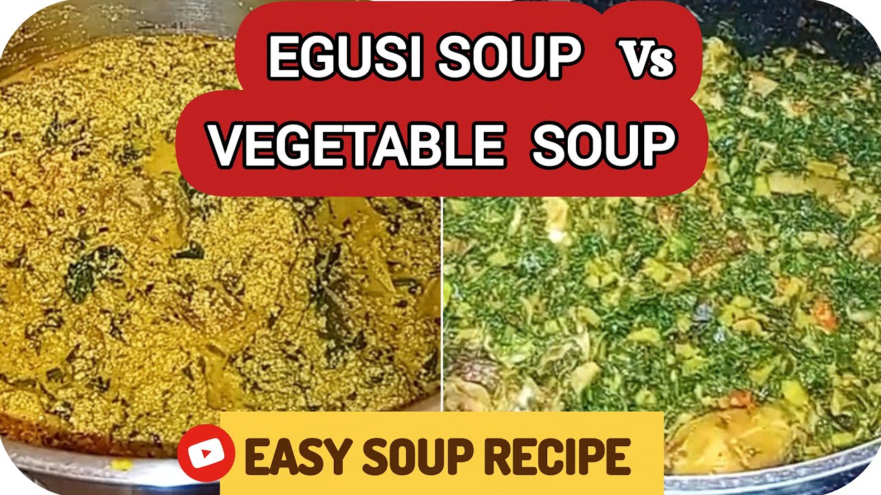 AUTHENTIC POTS OF EGUSI SOUP & VEGETABLE SOUP✅️✅️✅️ #egusisoup #vegetablesoup