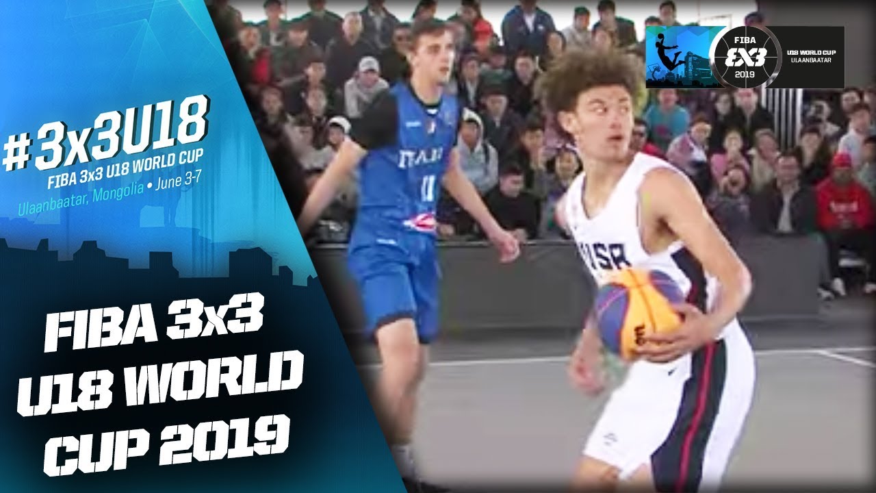 USA v Italy | Men’s Full Quarter-Final | FIBA 3x3 U18 World Cup 2019 | 3x3 Basketball