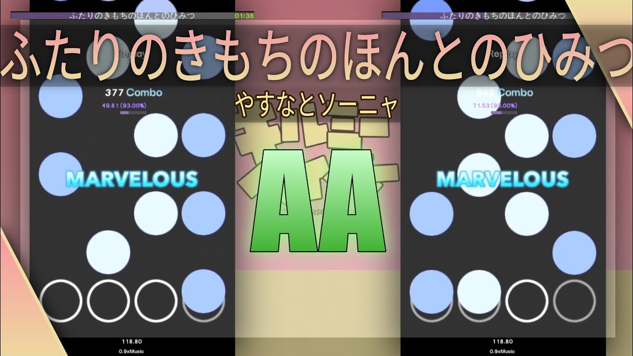 [Etterna] ふたりのきもちのほんとのひみつ 0.9 (28.03 MSD) | AA