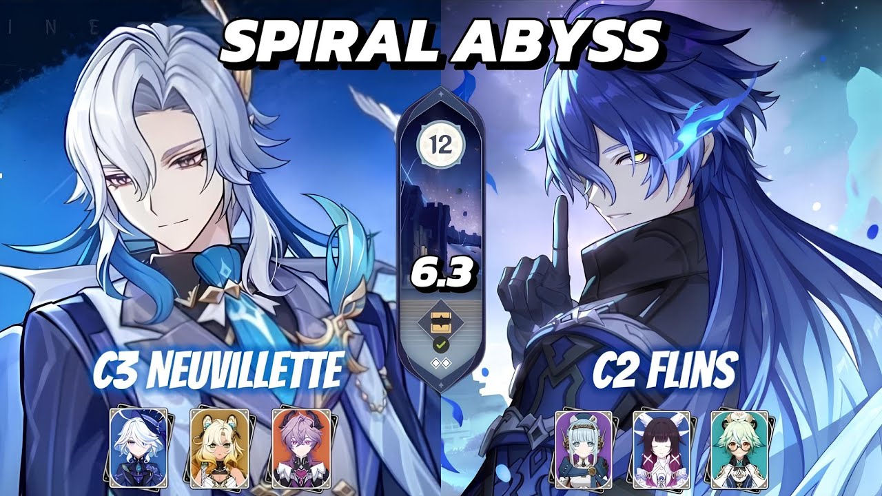 C3 Neuvillette & C2 Flins - Spiral Abyss 6.3 - Genshin Impact