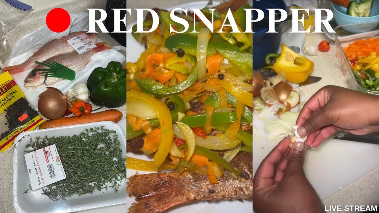 JasmineDashel is live! Cooking snapper for the first time! 🐟👩🏾&zwj;🍳