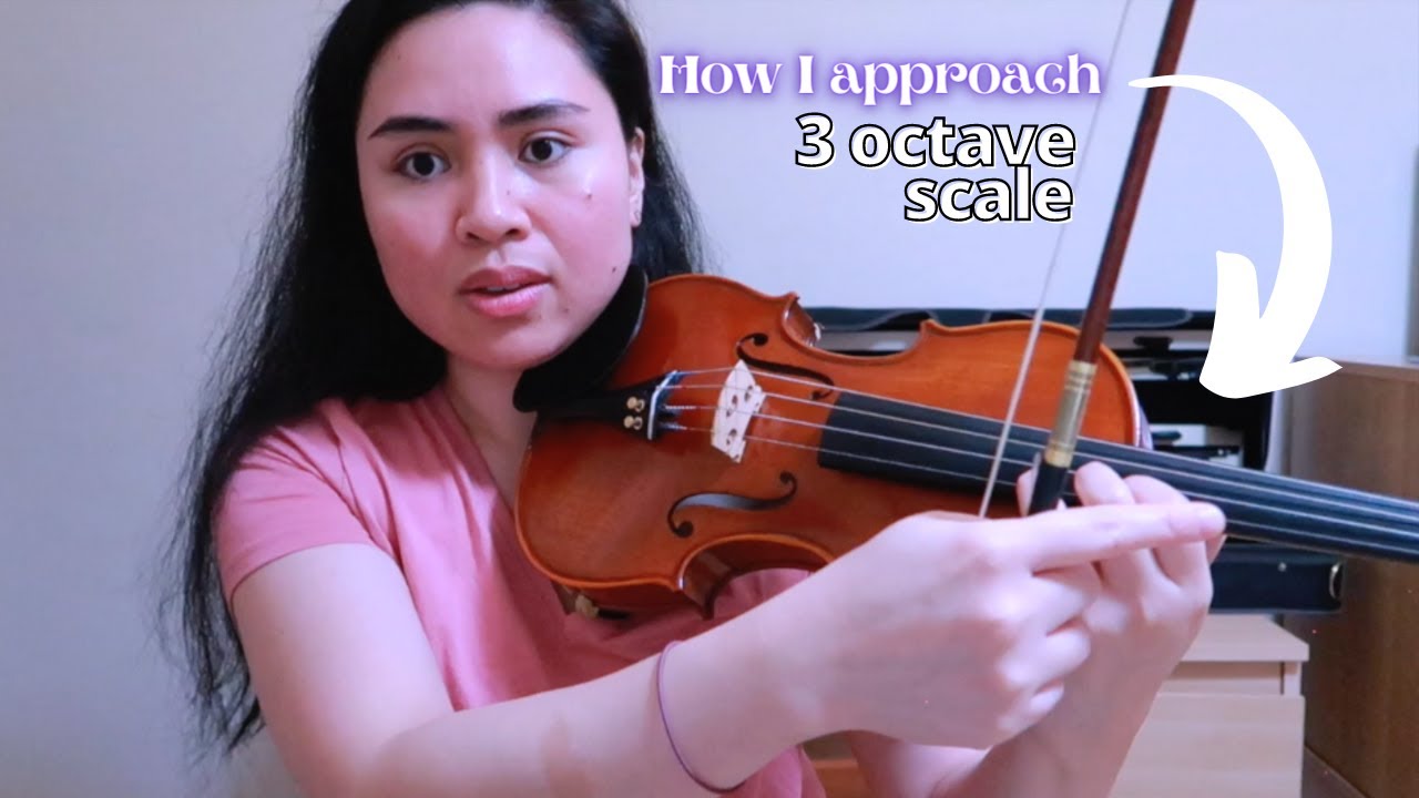3 OCTAVES - D major scale and arpeggio practice