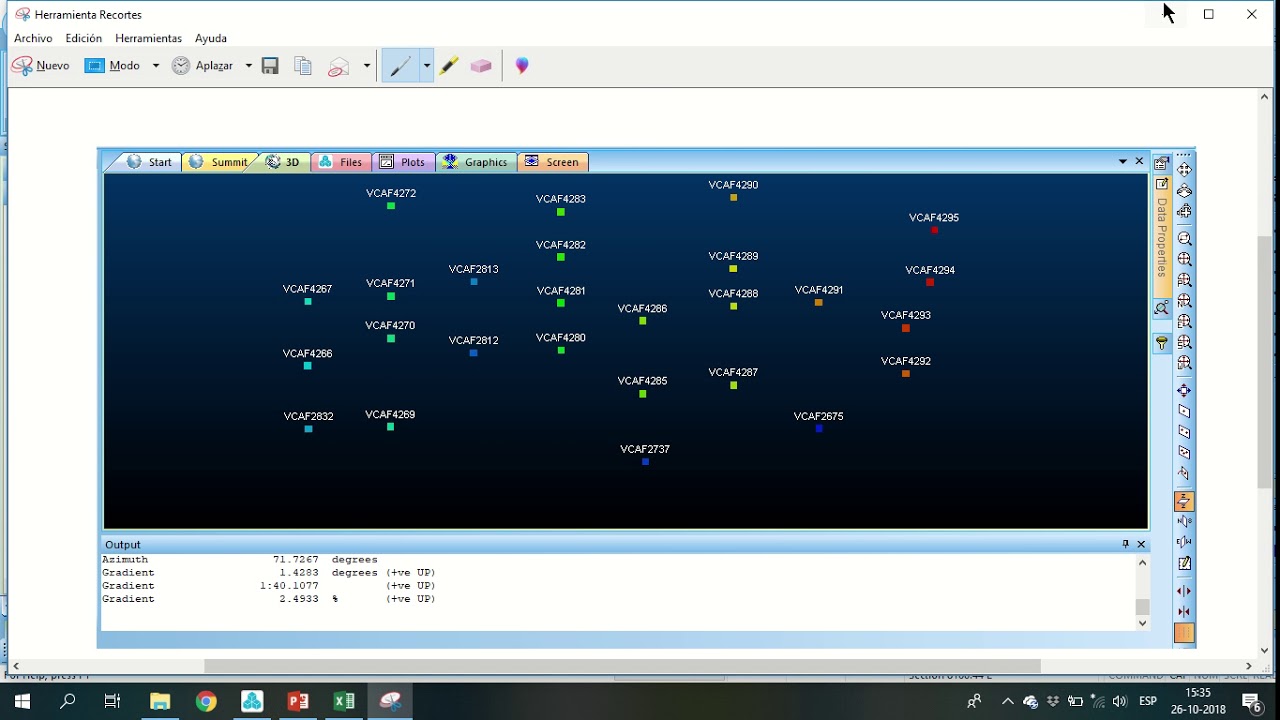 variogramas varios minerales datamine