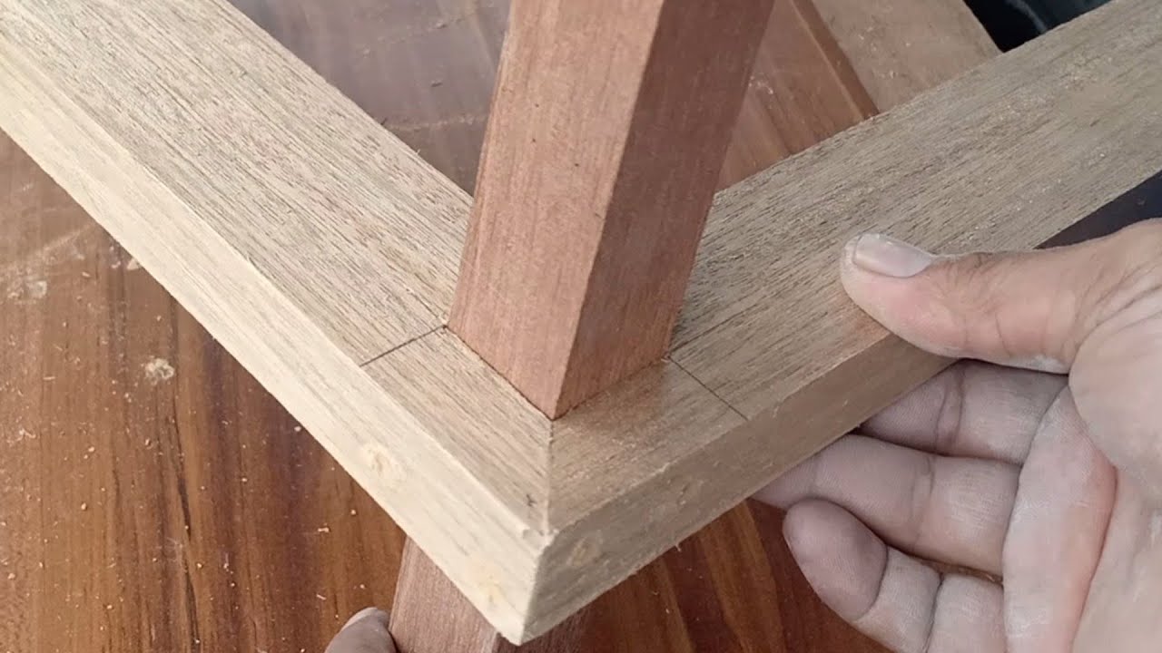 Cara sederhana sambungan kayu untuk kaki meja