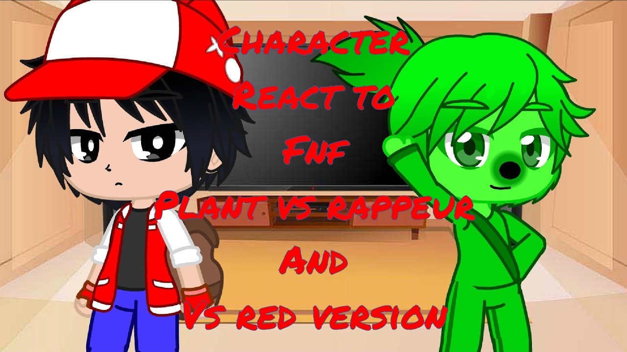 Character React to FNF Plante vs Rappeur and vs red version | with tankman |
