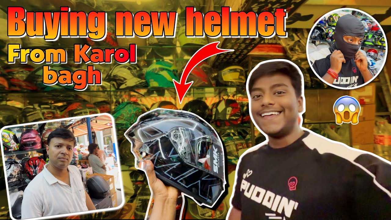 Buying New Helmet For Motovlogging🥹🧿 karol bagh😱 #karolbagh #helmet #viralvideos #youtube #new