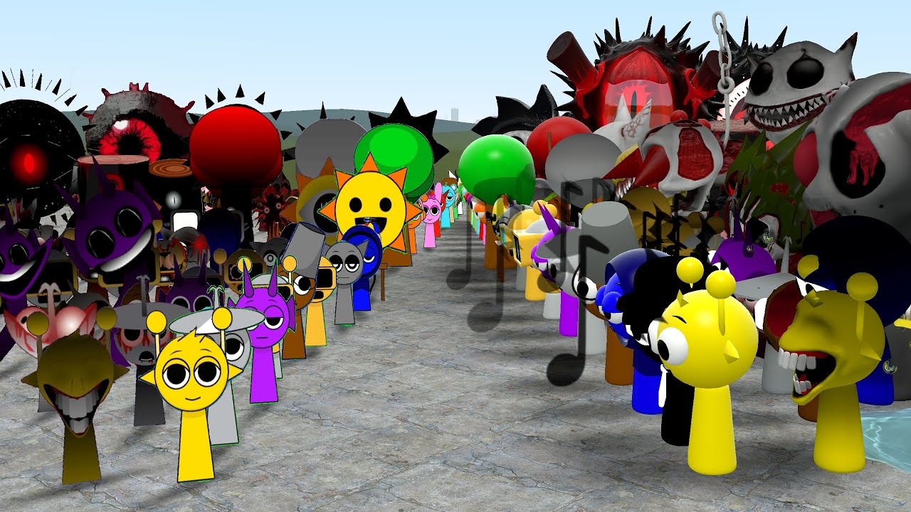 ALL 2D SPRUNKI PHASES VS ALL 3D SPRUNKI PHASES In Garry's Mod!
