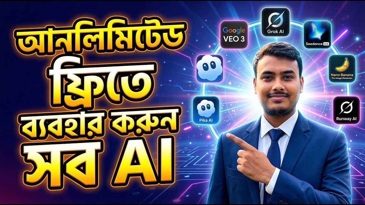 Unlimited Free AI Video Generator 🔥 সব ভিডিও AI একসাথে ব্যবহার করুন ফ্রিতে! | AI Video Generator