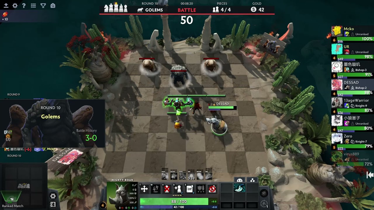 DOTA AUTOCHESS 6 SHAMANS 4 ORC  victoria segura