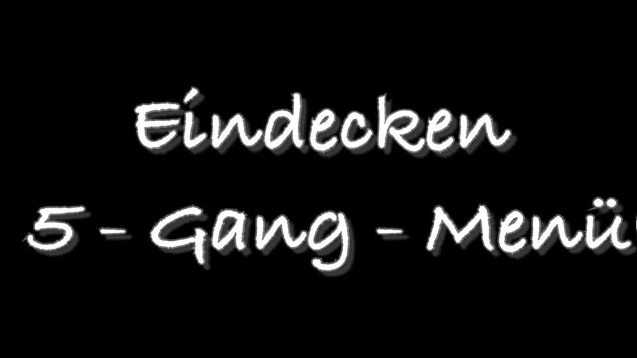 Eindecken eines Menüs