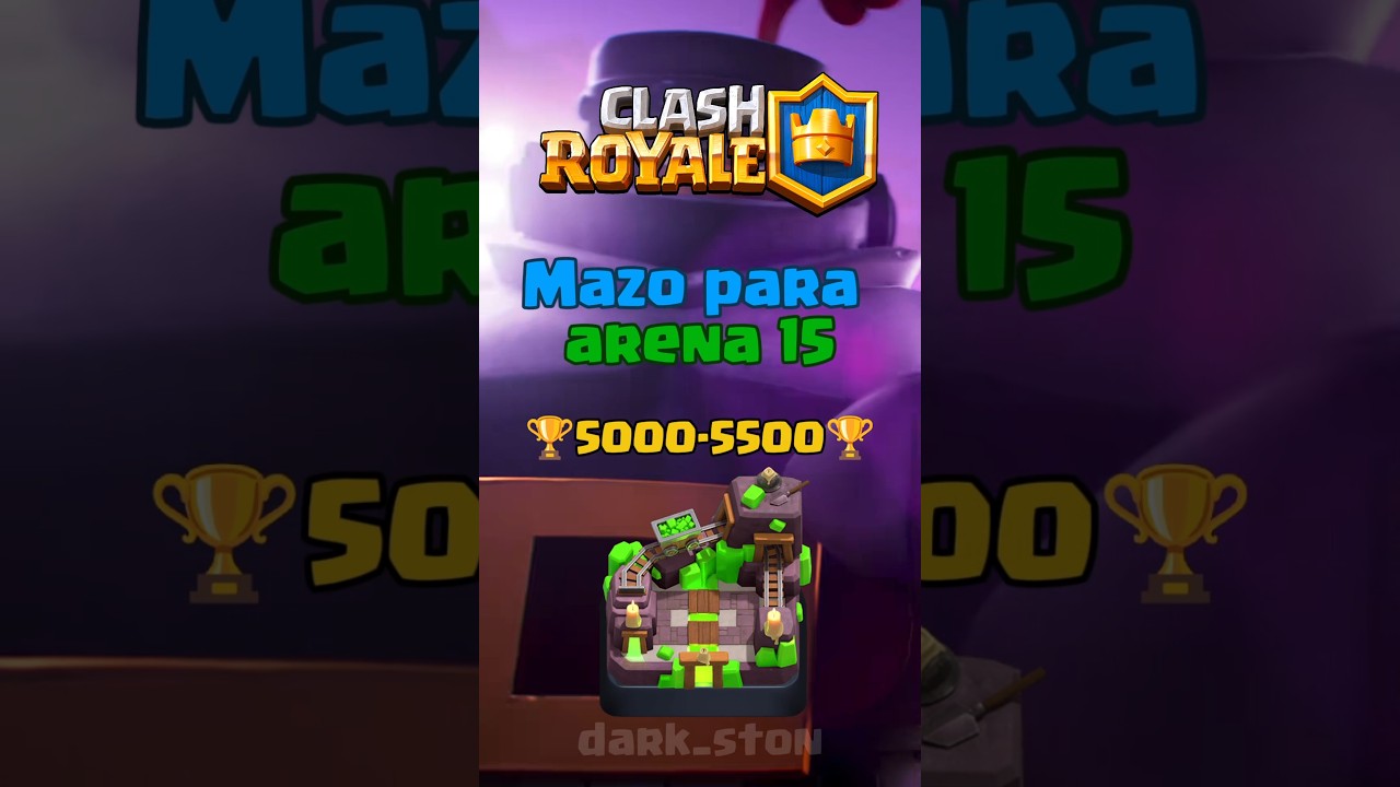 Mazo para arena 15 #clashroyale #dark__ston #supercell #videojuegos #clash #mazos #arena15
