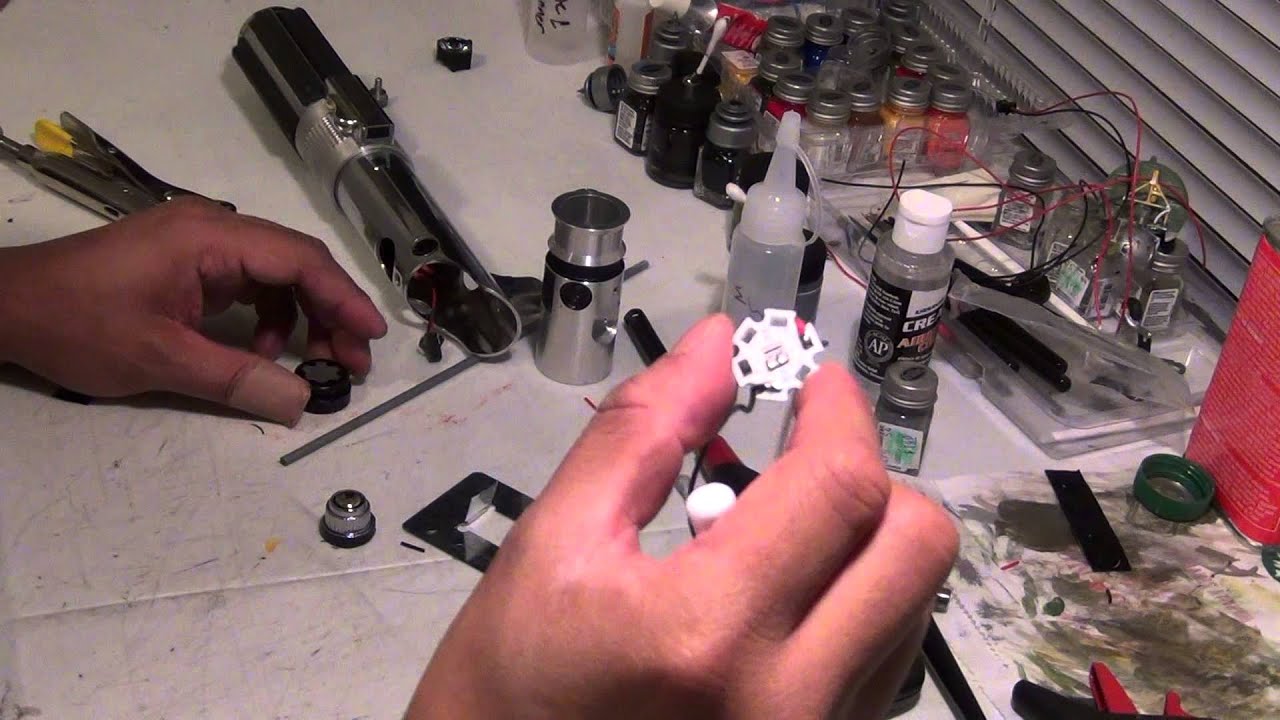 Saberforge 5w LED conversion in a Master replica Force FX Anakin ROTS saber