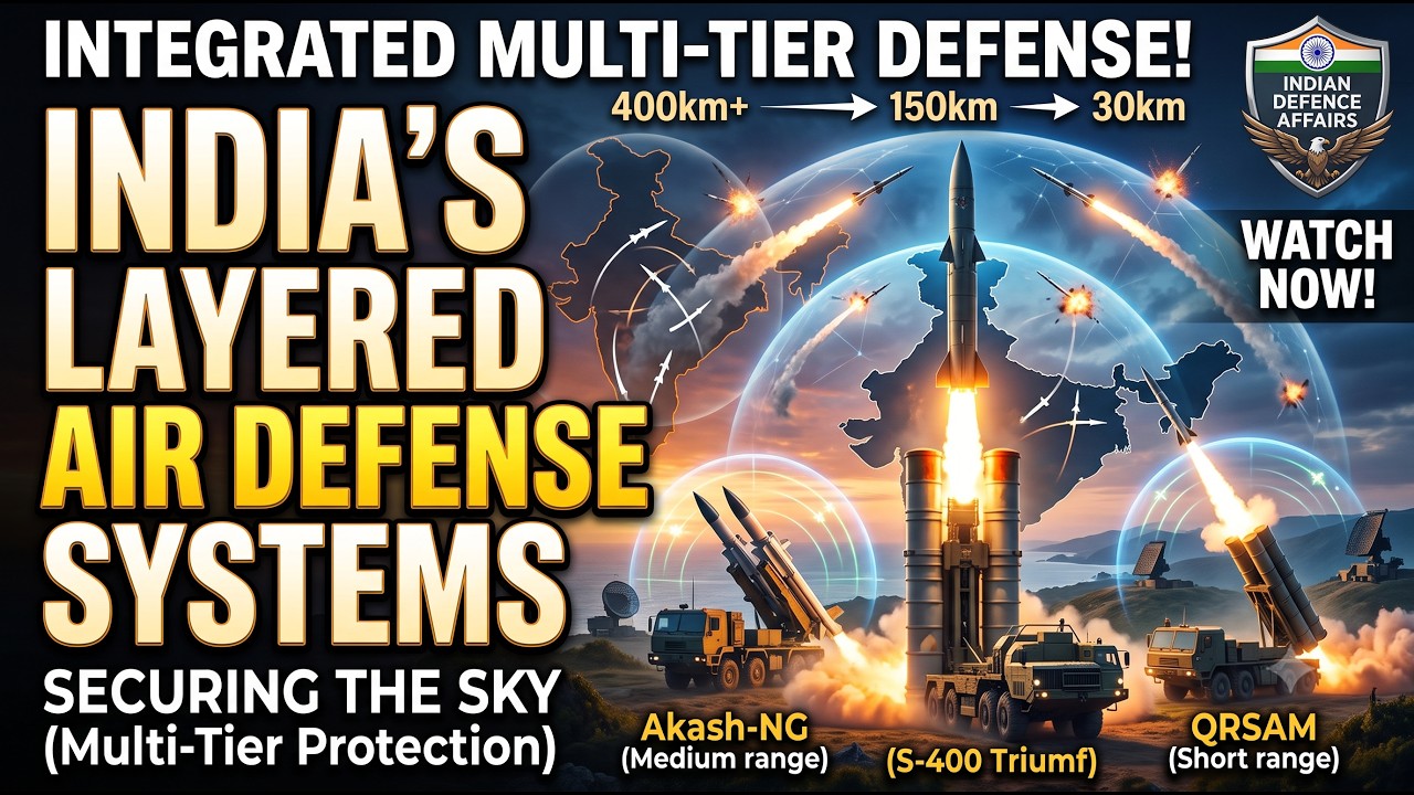 How India's Unbeatable 4-Layer Air Defense System Explained | BMD, S-400, Akash-NG, QRSAM & Kusha