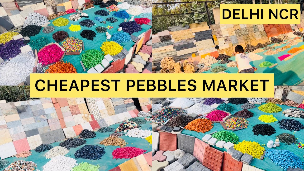 Cheapest Decorative Pebbles and Stone Market in Delhi NCR || starting ₹5 per kg ||