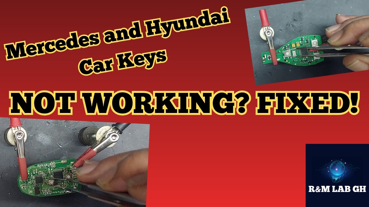 How to Repair Mercedes and Hyundai Car Keys | Button Replacement and SMD Soldering