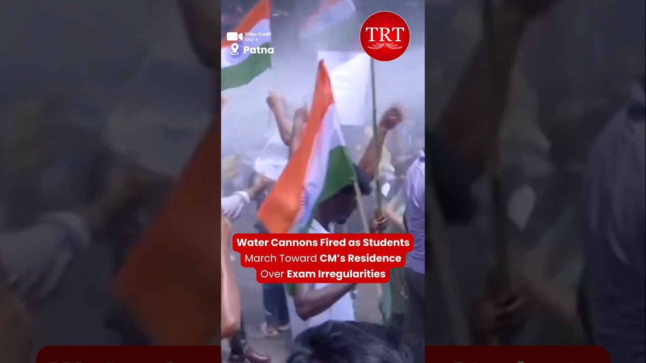 Water Cannons Fired as Students March Toward CM&rsquo;s Residence Over Exam Irregularities | TRT