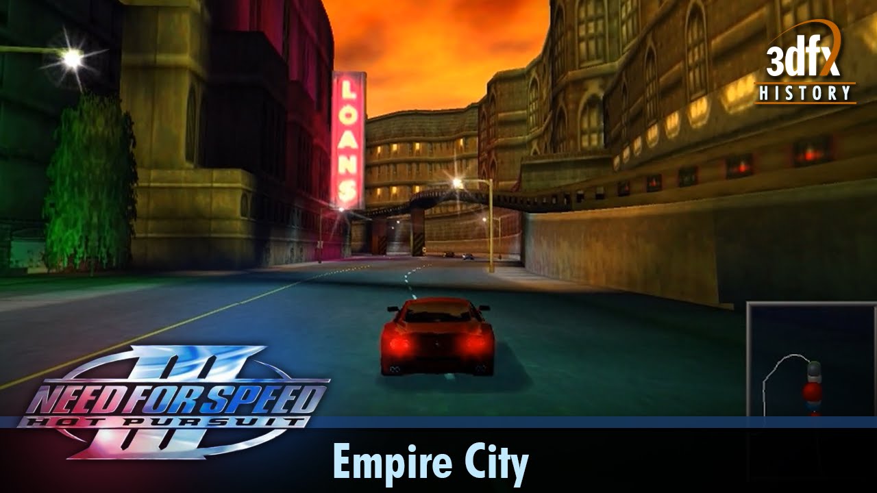 3dfx Voodoo 4 4500 PCI - Need For Speed III: Hot Pursuit - Empire City [Gameplay]