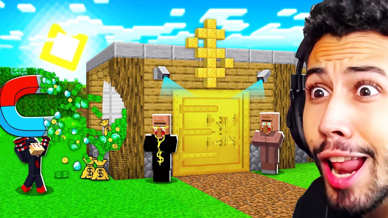 اكتشفنا مغناطيس ضخم في قرية ماين كرافت !!؟