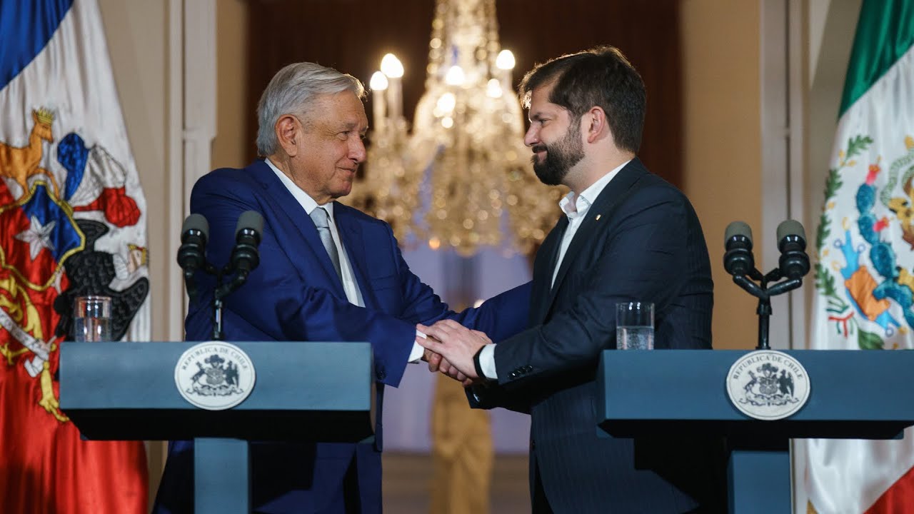 Mensaje conjunto de los presidentes de México y Chile, desde Santiago