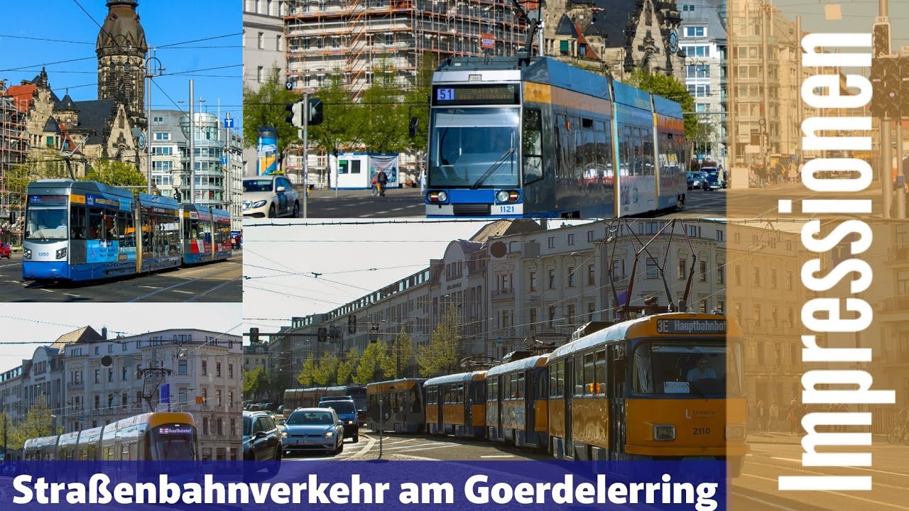 [Impressionen] Straßenbahnverkehr am Goerdelerring | ÖPNV Videos Germany - 2023