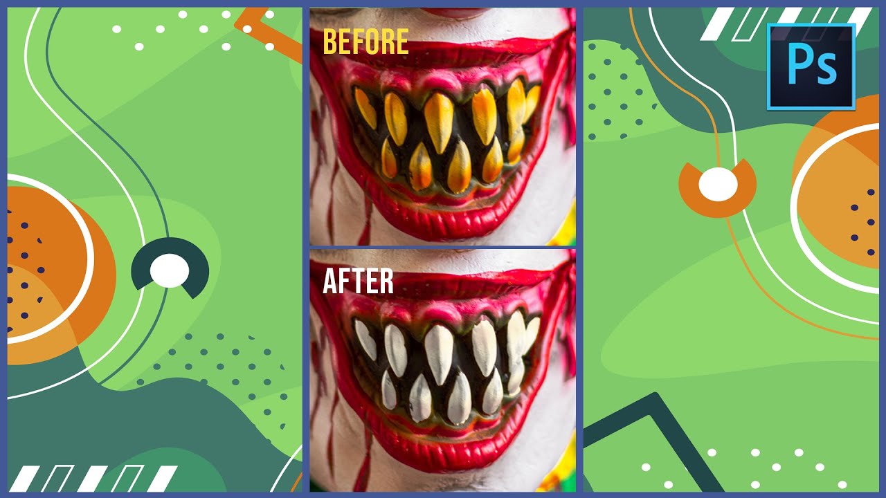 [ PHOTOSHOP ] FASTEST WAY TO WHITEN TEETH in Photoshop #shorts