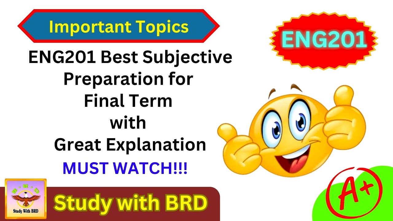 ENG201 Final Term Preparation 2024 | Eng201 Important Topics for Final Term Preparation | 