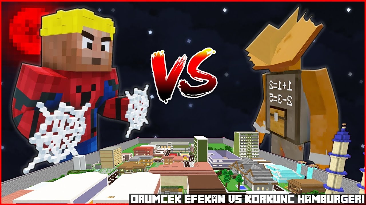 ÖRÜMCEK EFEKAN VS OKUL CANAVARI! 😱 - Minecraft ZENGİN FAKİR HAYATI