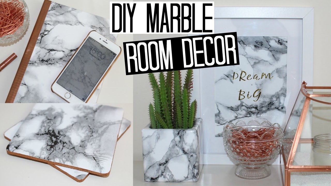 DIY Marble Room Decor - Easy & Affordable!